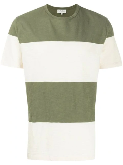 Shop Ymc You Must Create Ymc Striped Crewneck T-shirt - Green
