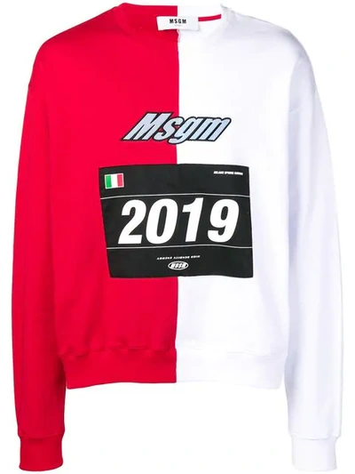 Shop Msgm 2019 Sweatshirt In Red