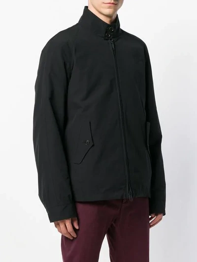 Shop Engineered Garments Stand Collar Lightweight Jacket In Black