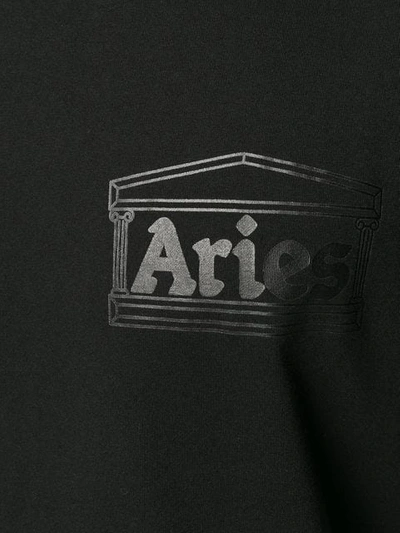 Shop Aries Chest Logo T In Black