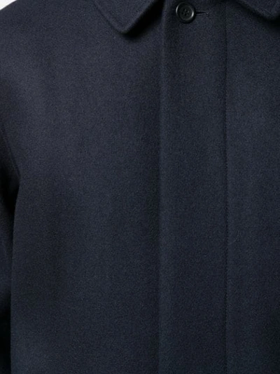 Apc Button-up Long-sleeved Coat In Blue