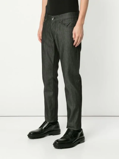 Shop Dolce & Gabbana Straight-leg Jeans In Grey