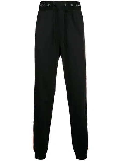 Shop Givenchy Elasticated Waist Trousers In Black