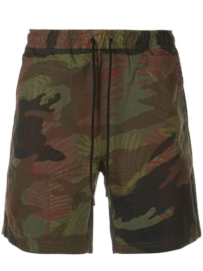 Shop Alex Mill Camouflage Track Shorts In Black