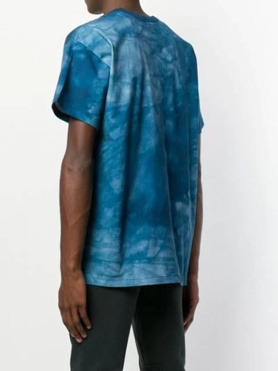 Shop G-star Raw Research Cyber Water Printed T-shirt In Blue