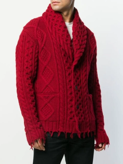 Shop Alanui Button-down Cardigan In Red