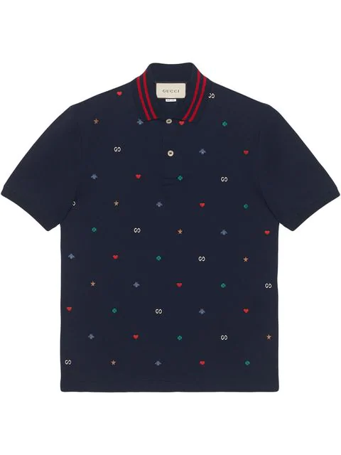 navy blue gucci polo