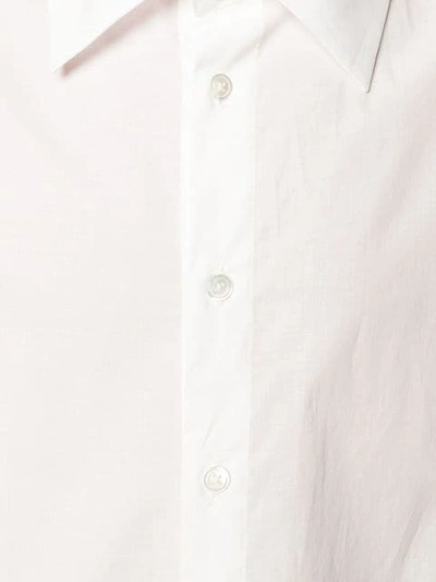 Shop Ann Demeulemeester Oversized Long Shirt In White