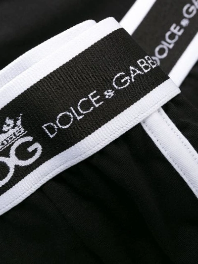 Shop Dolce & Gabbana Logo Briefs In N0000 Nero