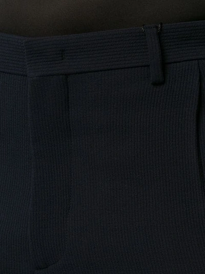 Shop Giorgio Armani Regular Fit Trousers In Blue