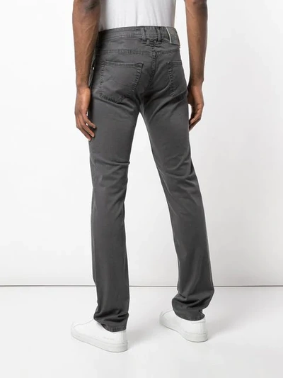 Shop Jacob Cohen Slim Fit Jeans In Grey