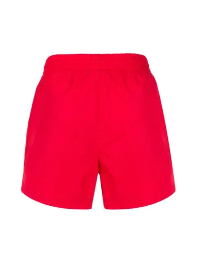 Shop Fila Side Logo Swim Shorts In Red