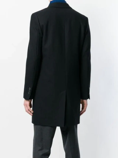 Shop Ami Alexandre Mattiussi Double Breasted Coat In 001 Black