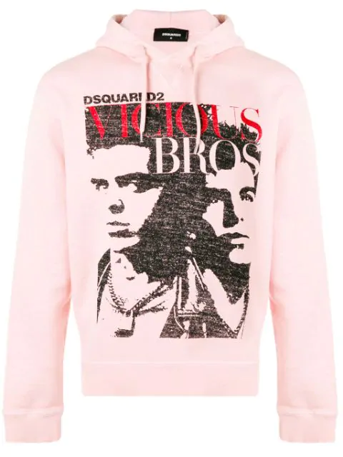 dsquared hoodie pink