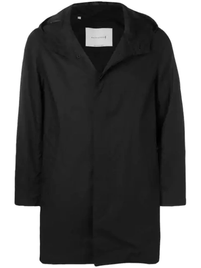 Shop Mackintosh Black Cotton Storm System Hooded Coat Gm-007b/sh