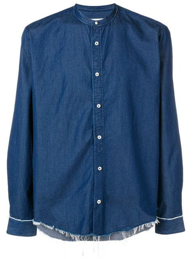 Shop Al Duca D'aosta Classic Denim Shirt In Blue