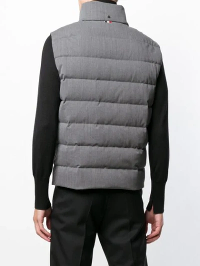 Shop Moncler Tarnac Vest Jacket In Grey