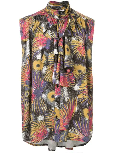 Martine Rose Hemd Mit Ruschen In Multicolour Modesens