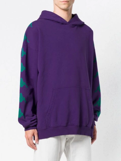 Shop Paura Hooded Sweatshirt - Purple