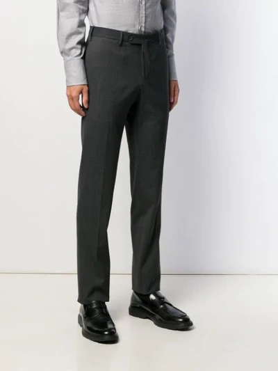 Shop Pt01 Classic Straight Leg Trousers In Grey