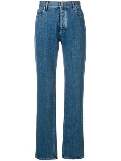Shop Maison Margiela Straight-leg Jeans In Blue