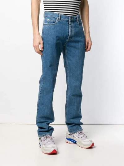 Shop Maison Margiela Straight-leg Jeans In Blue