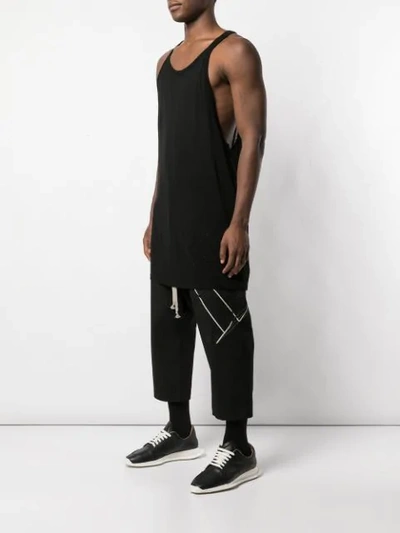 Shop Rick Owens Longline Tank Top In Black