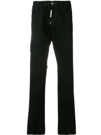 Shop Philipp Plein Gothic Plein Jeans In Black