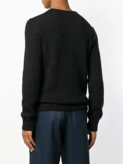 Shop Al Duca D'aosta Crew Neck Sweater In Black