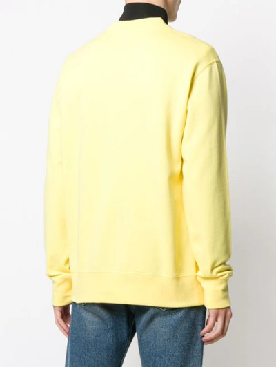 Shop J. Lindeberg J.lindeberg Hurl C-neck Ring Loop Sweatshirt - Yellow