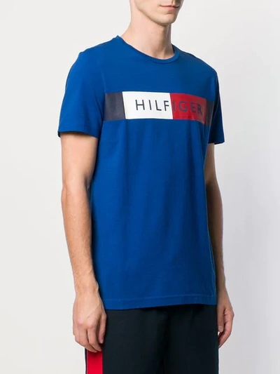 Shop Tommy Hilfiger Logo T-shirt In 431 Blue Quartz
