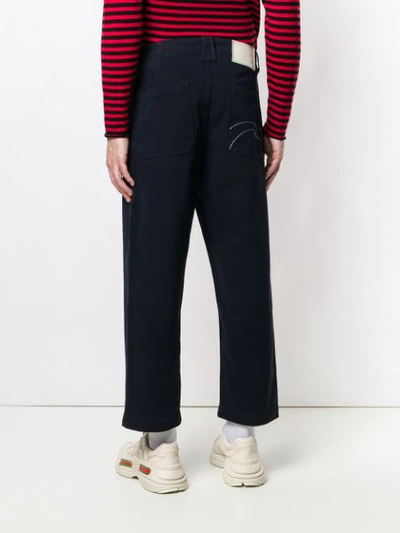 Shop Société Anonyme Baggy Fit Trousers In Blue