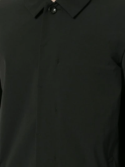 Shop Attachment Single Breasted Coat In Black