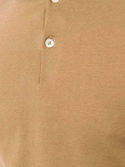 Shop Aspesi Classic Polo Shirt In Brown