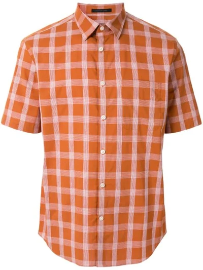 Shop D'urban Short Sleeves Shirt In Brown