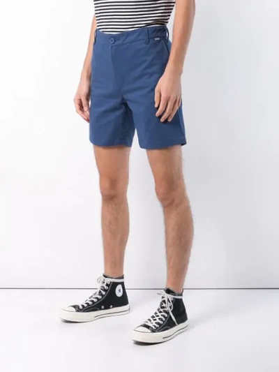 Shop Dickies Construct Slim-fit Bermuda Shorts In Blue