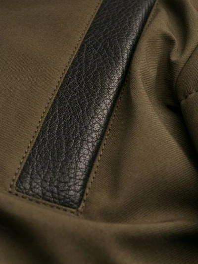 Shop Philipp Plein Contrast Parka Coat In 65 Military