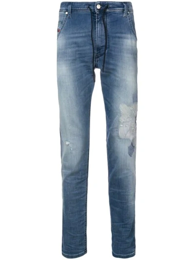 Shop Diesel Krooley Cb Jeans In 01 Blue