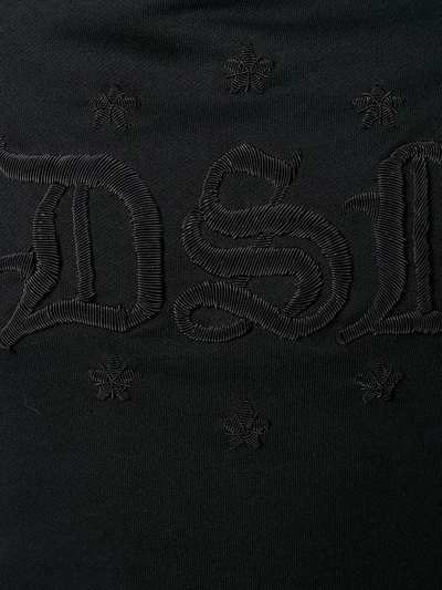 Shop Diesel Lettering Detail Sweatshirt In Black