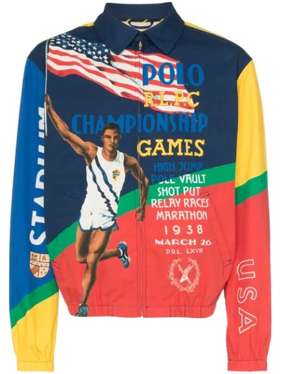 Polo Ralph Lauren Championship Games Poster Print Jacket In Multicolour |  ModeSens