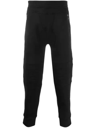 Shop Neil Barrett Biker Track Pants In Black