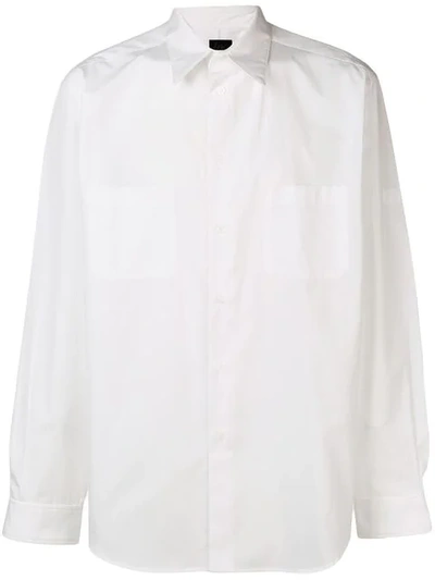 YOHJI YAMAMOTO BASIC REGULAR-FIT SHIRT - 白色