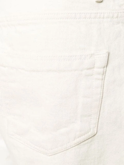 Shop Rick Owens Drkshdw Ripped Detail Cropped Trousers In Neutrals
