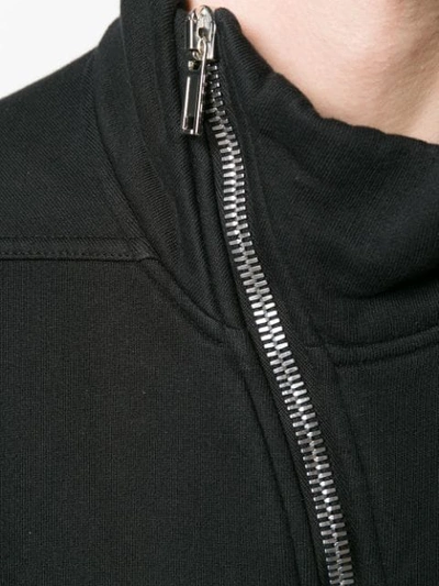 Shop Rick Owens Drkshdw Mountain Zipped Sweater In Black