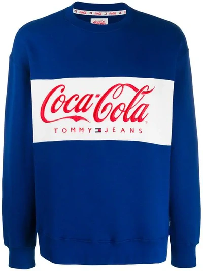 Tommy Jeans X Coca Cola Sweatshirt In Blue | ModeSens