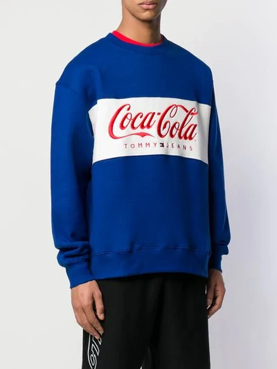 Tommy Jeans X Coca Cola Sweatshirt In Blue | ModeSens