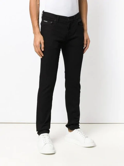 Shop Dolce & Gabbana Classic Slim-fit Jeans In Black