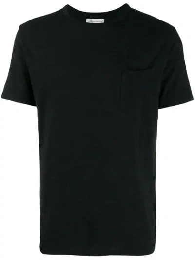 Shop Officine Generale Pocket T-shirt In Sm000 Black
