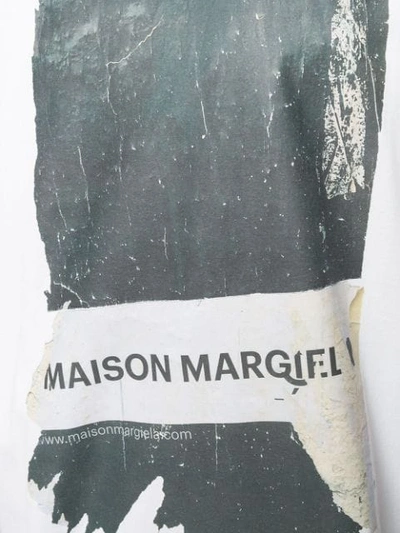 MAISON MARGIELA OVERSIZED PRINTED T-SHIRT - 白色