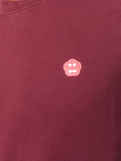 Shop Aspesi Printed Detail Sweatshirt In Red